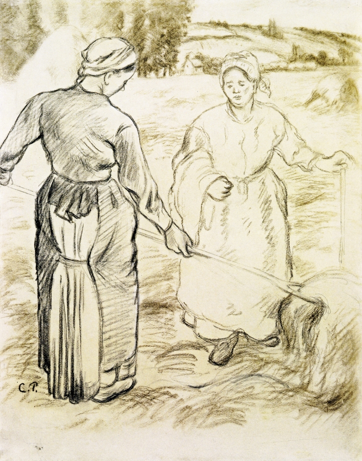 The Tedders (1880) - Camille Pissarro Tablo