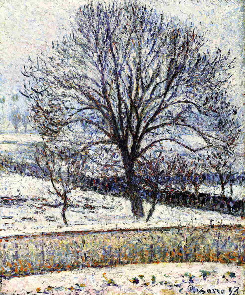 The Thaw, Eragny (1893) - Camille Pissarro Tablo
