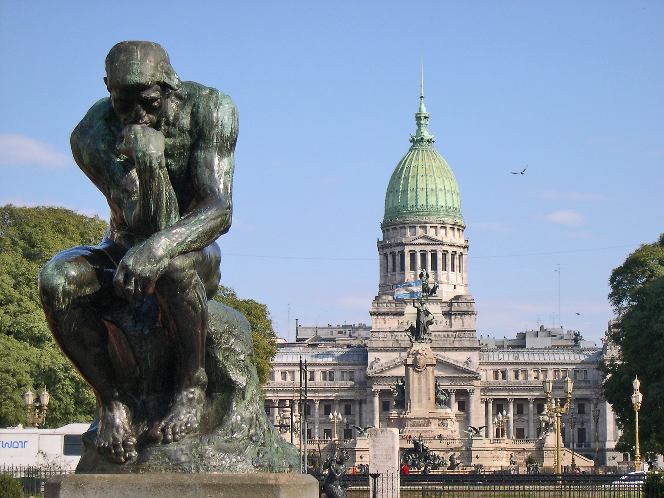 The Thinker (1880) - Auguste Rodin Tablo