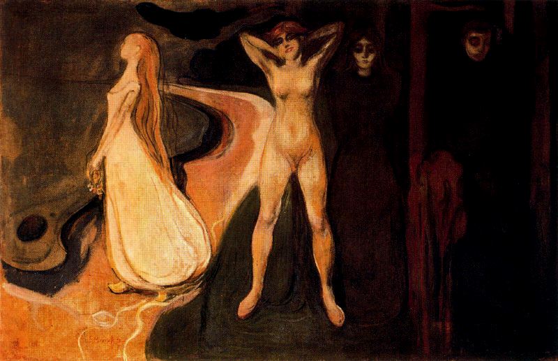 The Three Stages of Woman (Sphinx). (1894) - Edvard Munch Tablo