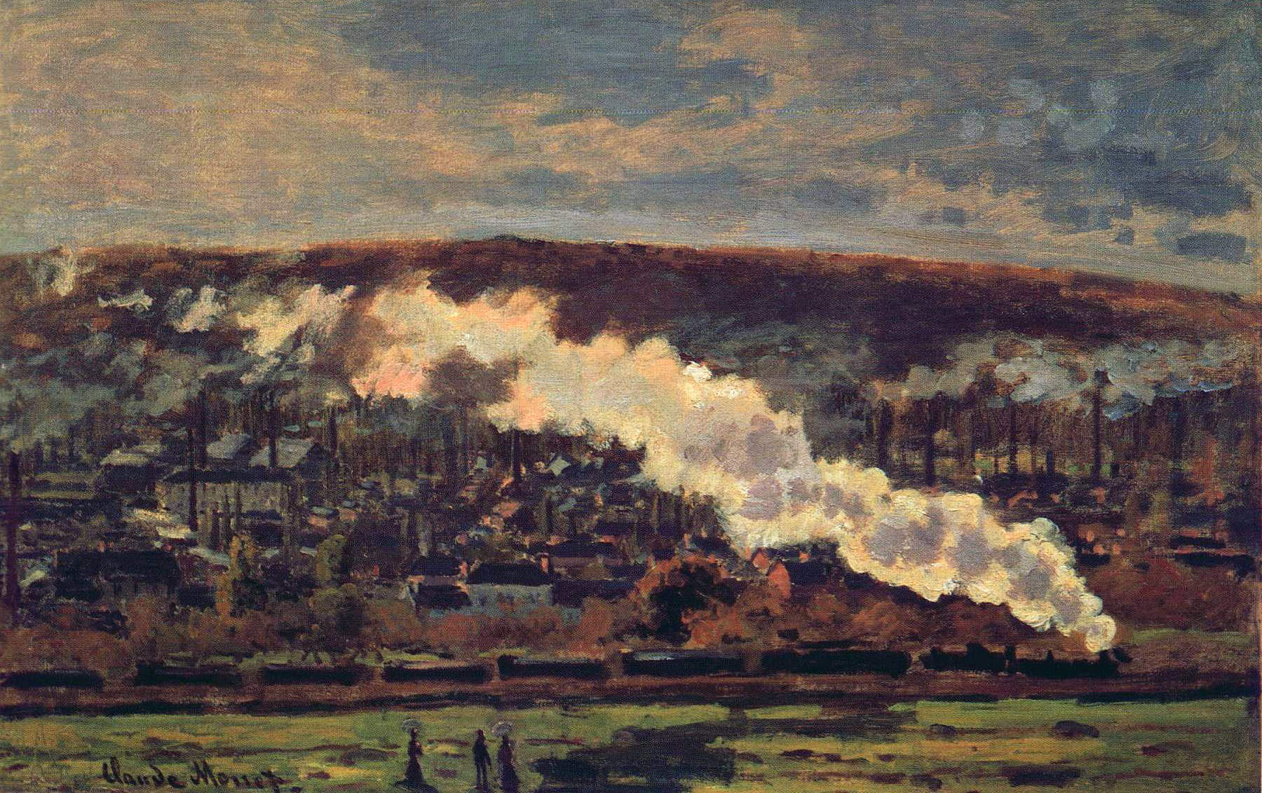 The Train (1872) - Claude Monet Tablo