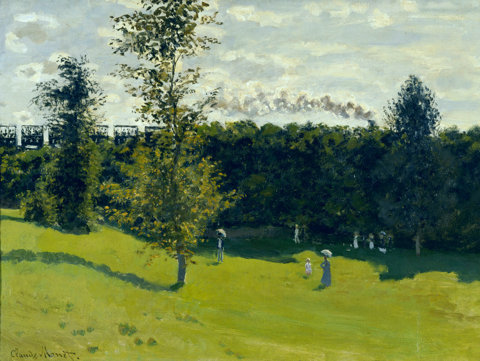 The Train in the Country (1870) - Claude Monet Tablo