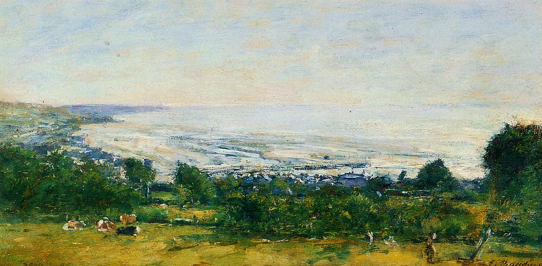 The Trouville Heights (1875) - Eugène Boudin Tablo