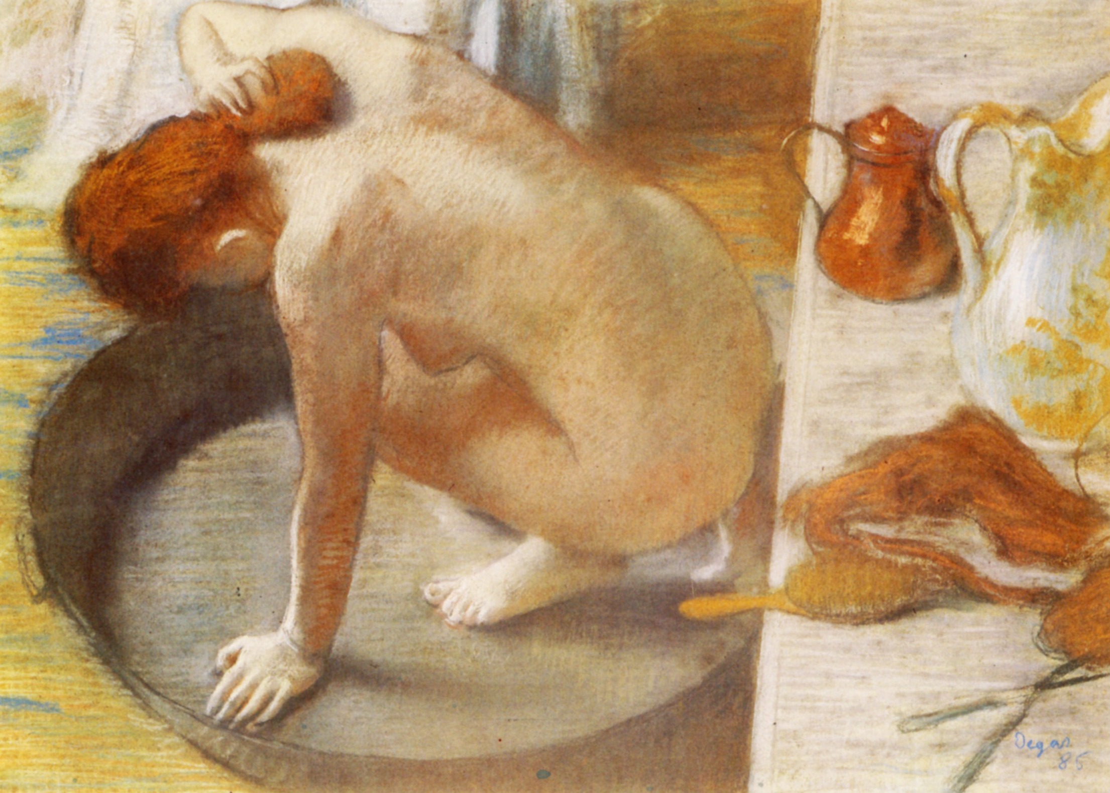 The Tub (1886) - Edgar Degas Tablo