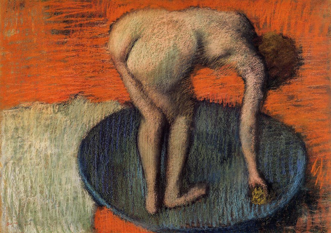 The Tub (1900) - Edgar Degas Tablo