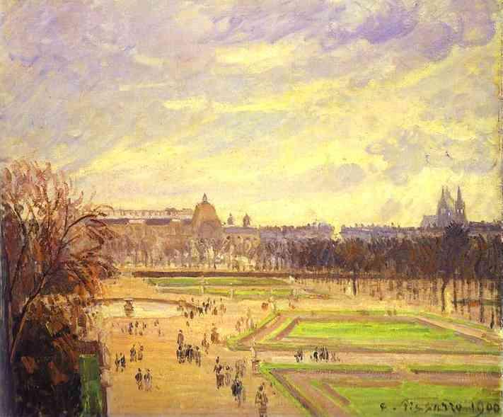 The Tuileries Gardens 2 (1900) - Camille Pissarro Tablo