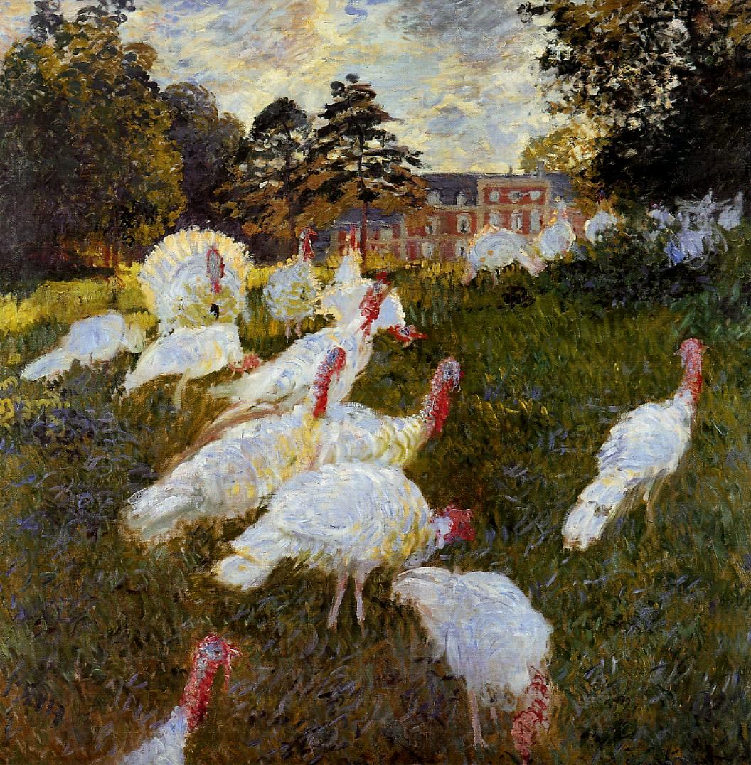 The Turkeys (1876) - Claude Monet Tablo
