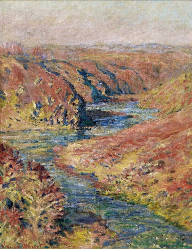 The Valley of Creuse at Fresselines (1889) - Claude Monet Tablo