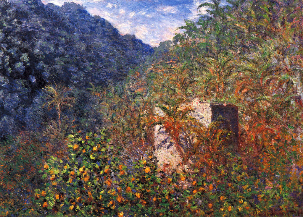 The Valley of Sasso, Blue Effect (1884) - Claude Monet Tablo