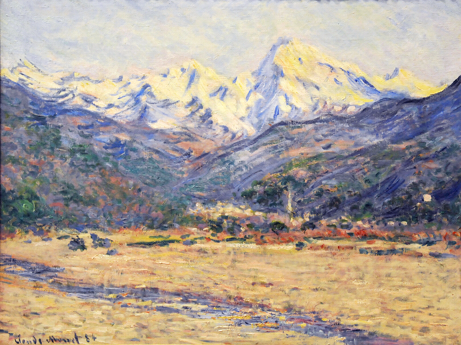 The Valley of the Nervia (1884) - Claude Monet Tablo