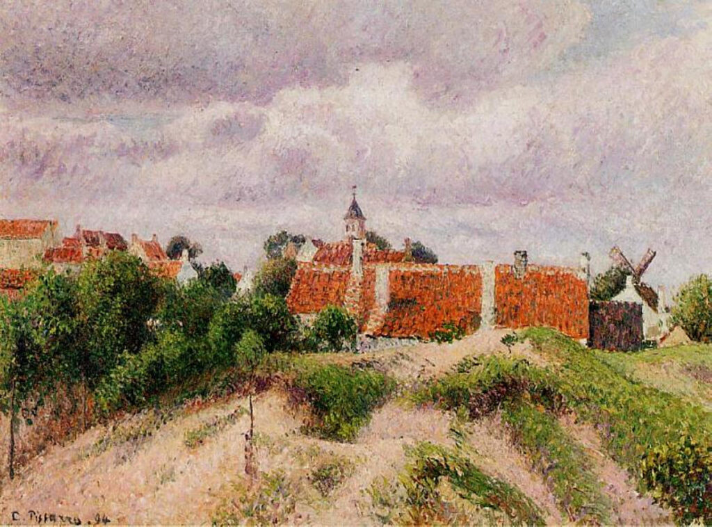 The Village of Knocke, Belgium (1894) - Camille Pissarro Tablo