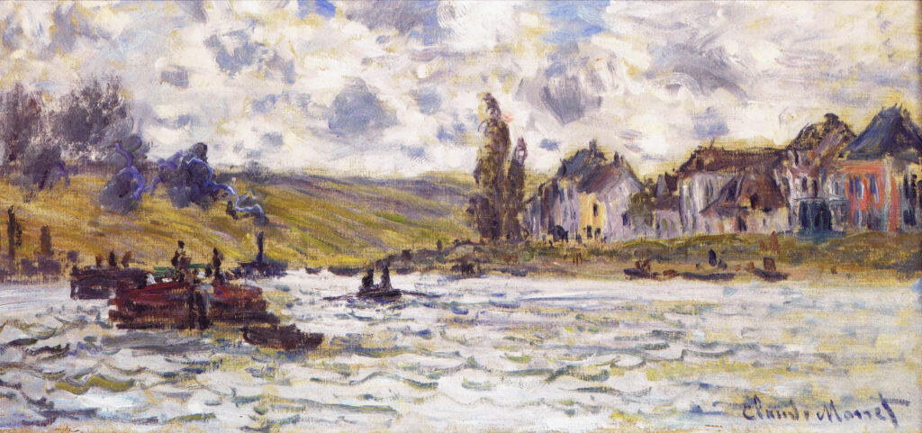 The Village of Lavacourt (1878) - Claude Monet Tablo