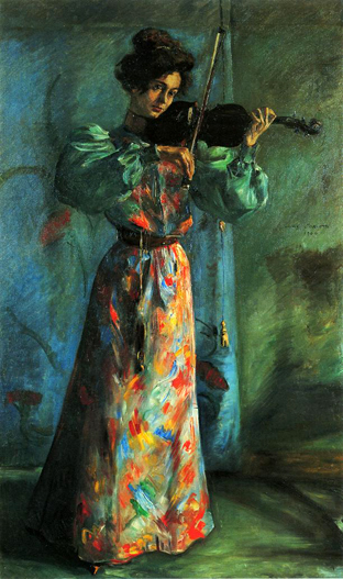 The Violinist (1900) - Lovis Corinth Tablo