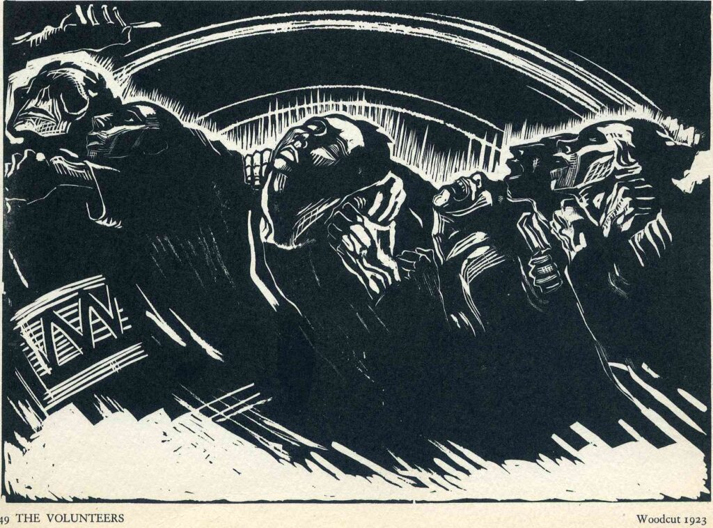 The Volunteers (1922) - Käthe Kollwitz Tablo