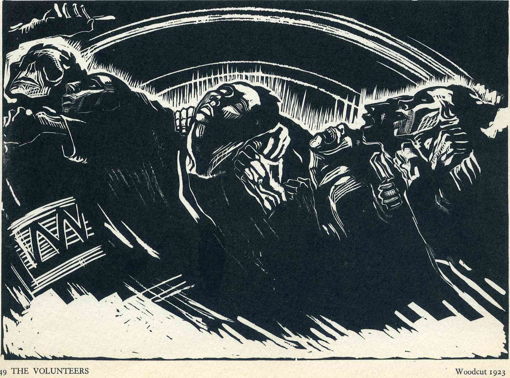 The Volunteers (1922) - Käthe Kollwitz Tablo