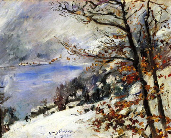 The Walchensee in Winter (1923) - Lovis Corinth Tablo