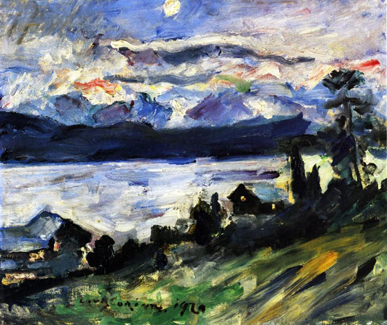 The Walchensee on Saint John's Eve (1920) - Lovis Corinth Tablo
