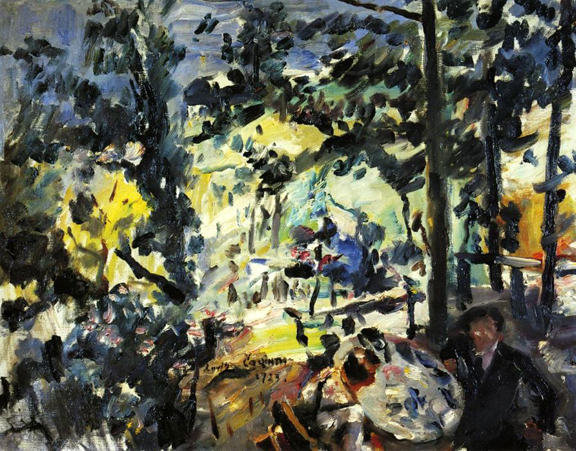The Walchensee, on the Terrace (1922) - Lovis Corinth Tablo