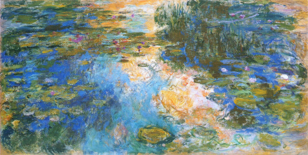 The Water Lily Pond X (1919) - Claude Monet Tablo