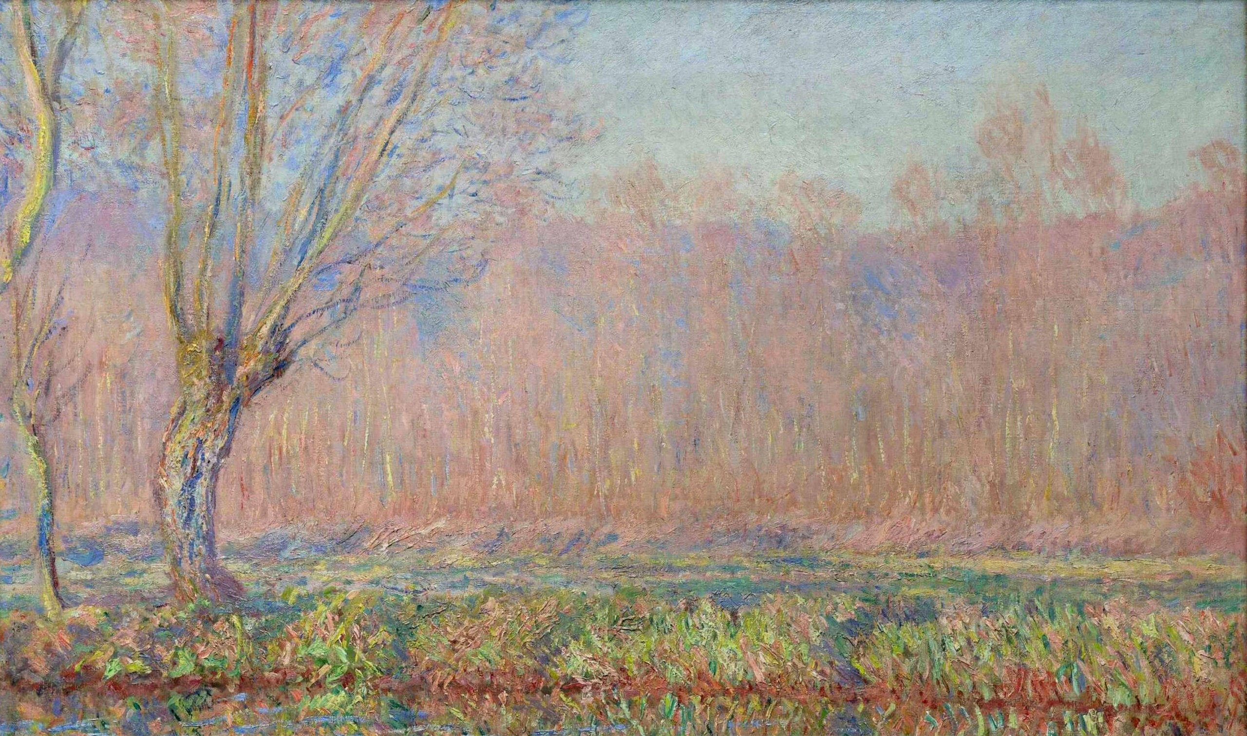 The Willows (1885) - Claude Monet Tablo