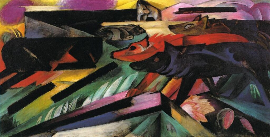 The Wolves (Balkan War) (1913) - Franz Marc Tablo