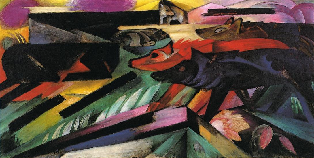 The Wolves (Balkan War) (1913) - Franz Marc Tablo