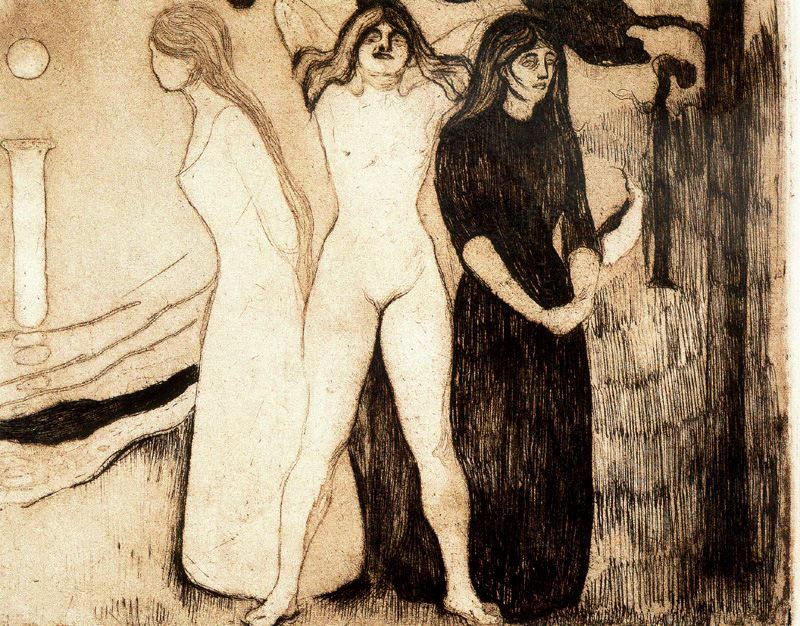 The Women (1895) - Edvard Munch Tablo