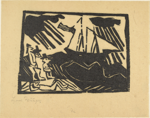 The Yacht Race (Wettsegeln) (1918) - Lyonel Feininger Tablo