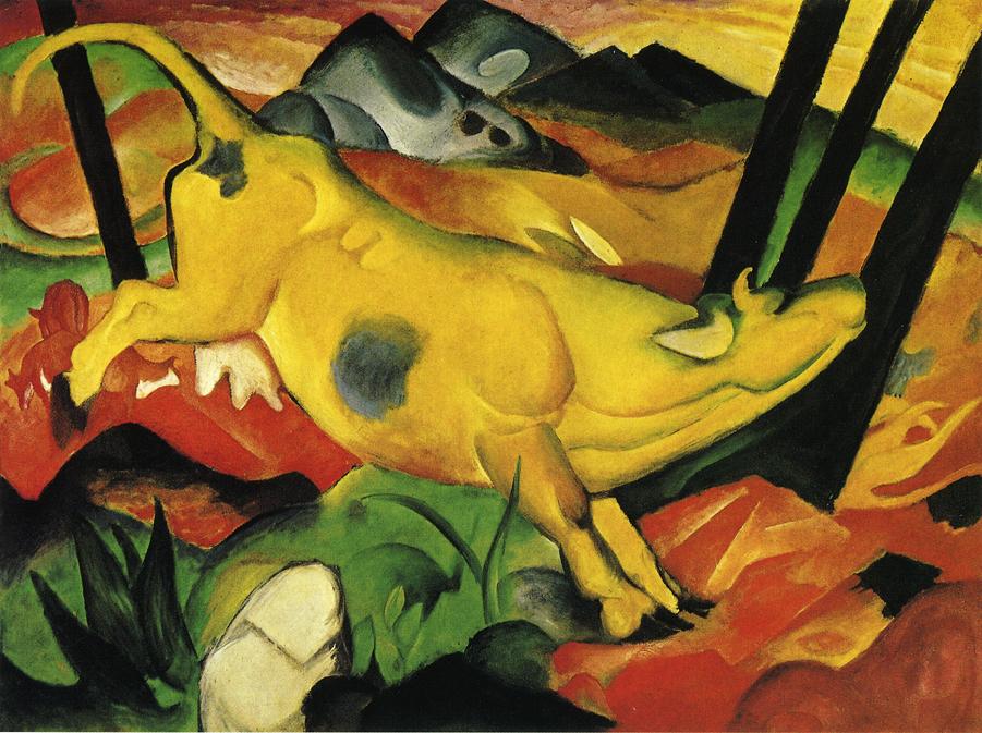 The Yellow Cow (1911) - Franz Marc Tablo