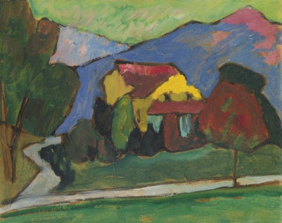 The Yellow House (1908) - Gabriele Münter Tablo