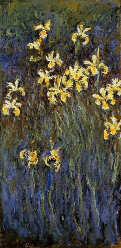 The Yellow Irises (1914) - Claude Monet Tablo