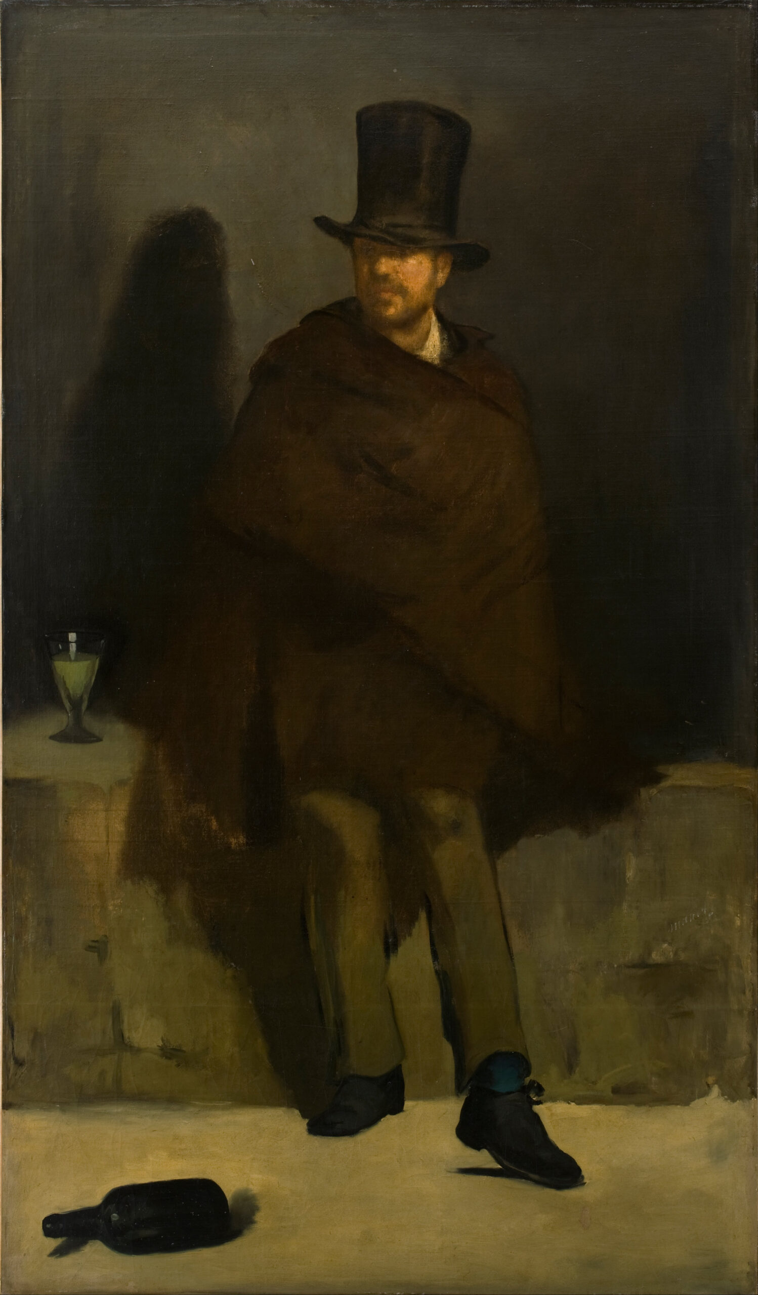 The absinthe drinker (1859) - Edouard Manet Tablo