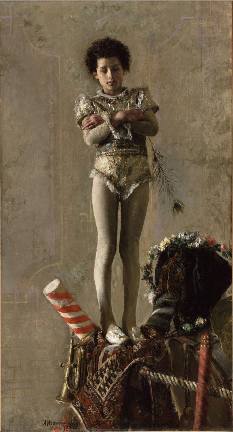 The acrobat (1879) - Antonio Mancini Tablo