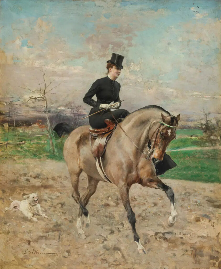 The amazon (Alice Regnault) (1879) – Giovanni Boldini Tablo