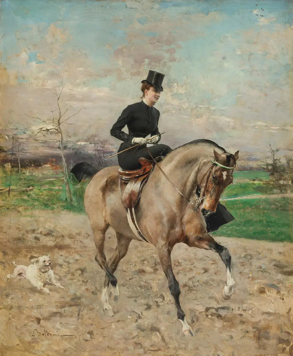 The amazon (Alice Regnault) (1879) - Giovanni Boldini Tablo