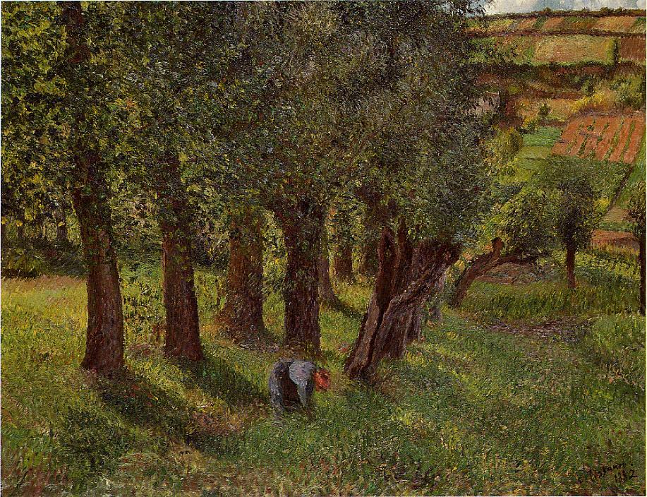 The cabbage of Pontoise (1882) - Camille Pissarro Tablo