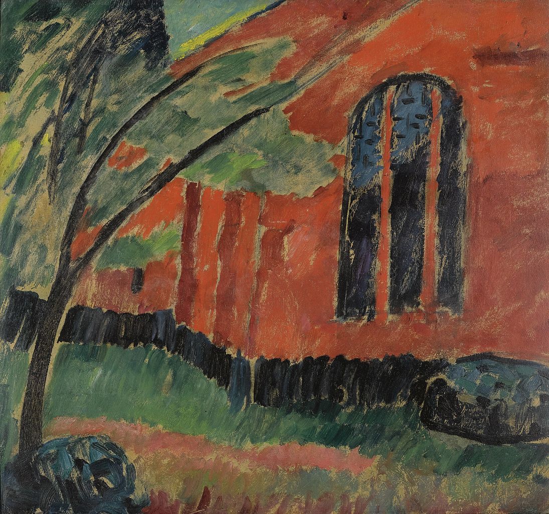 The church in Prerow (1911) - Alexej von Jawlensky Tablo