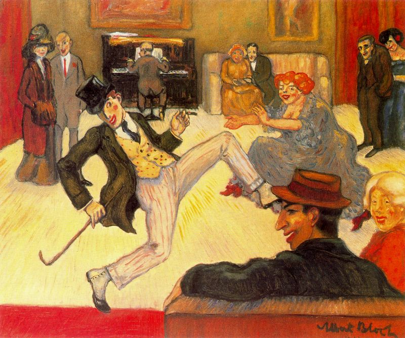The dancer (Ragtime) (1911) - Albert Bloch Tablo