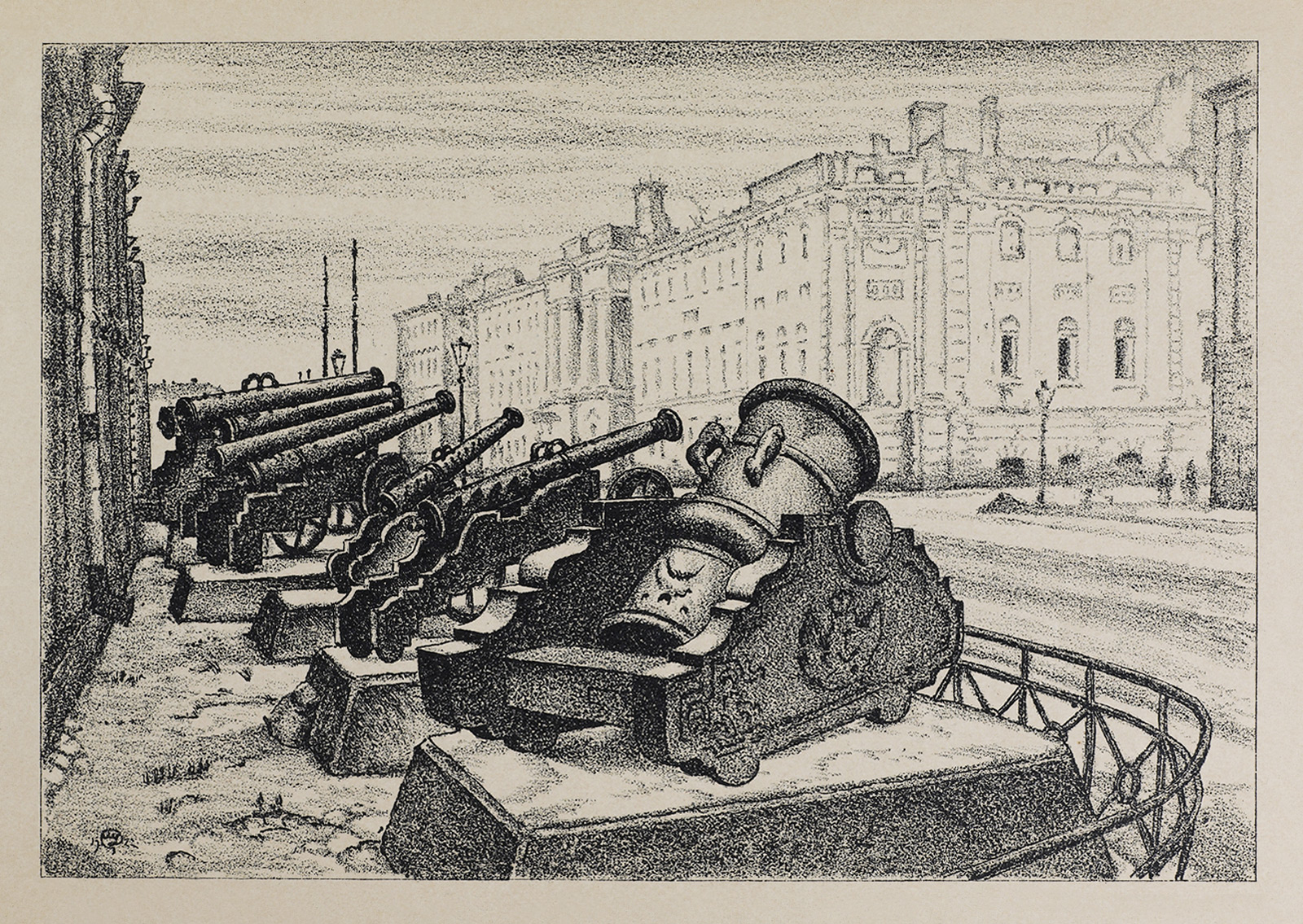 The district court (1923) - Mstislav Dobuzhinsky Tablo