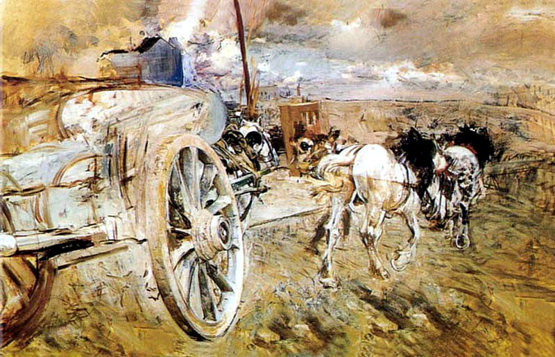 The dump at the door of Asier (1887) - Giovanni Boldini Tablo