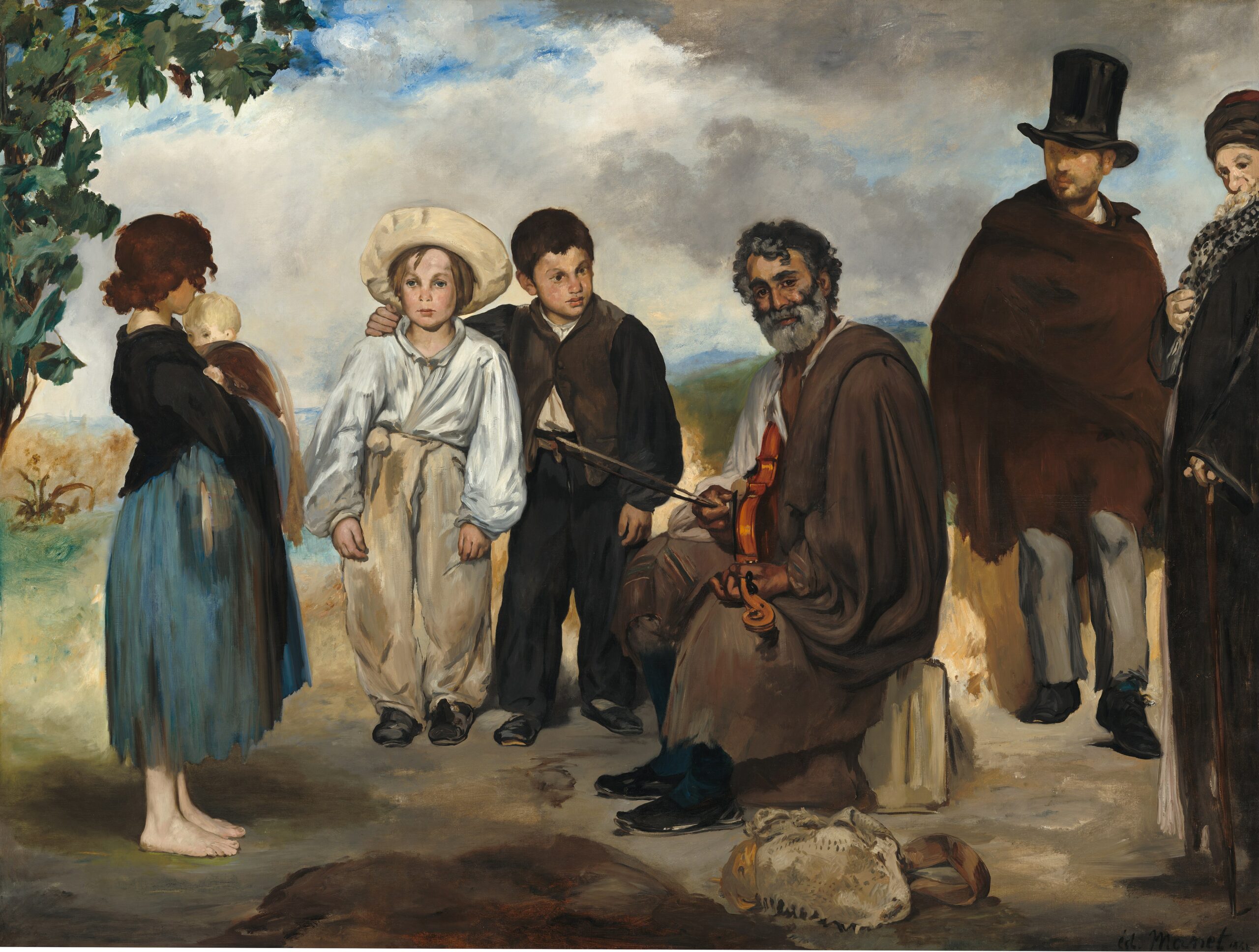 The old musician (1862) - Edouard Manet Tablo