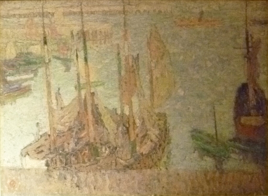 The port of Ostend (1912) - Gustave De Smet Tablo