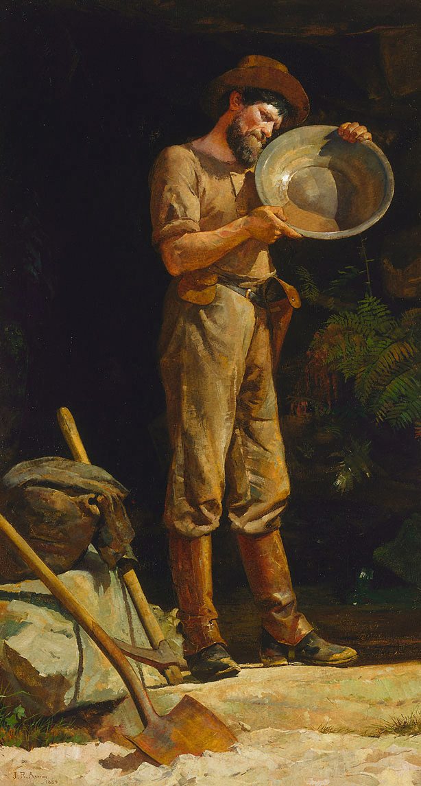 The prospector (1889) - Julian Ashton Tablo