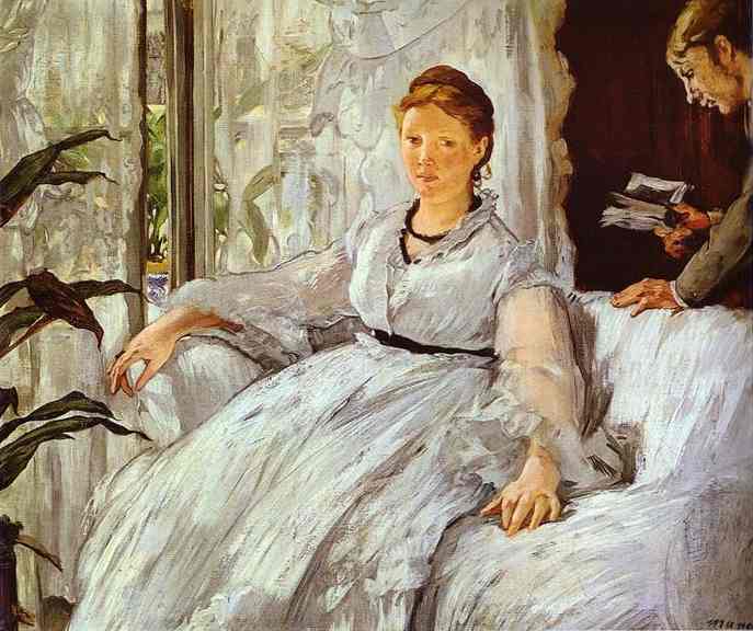 The reading (1869) - Edouard Manet Tablo