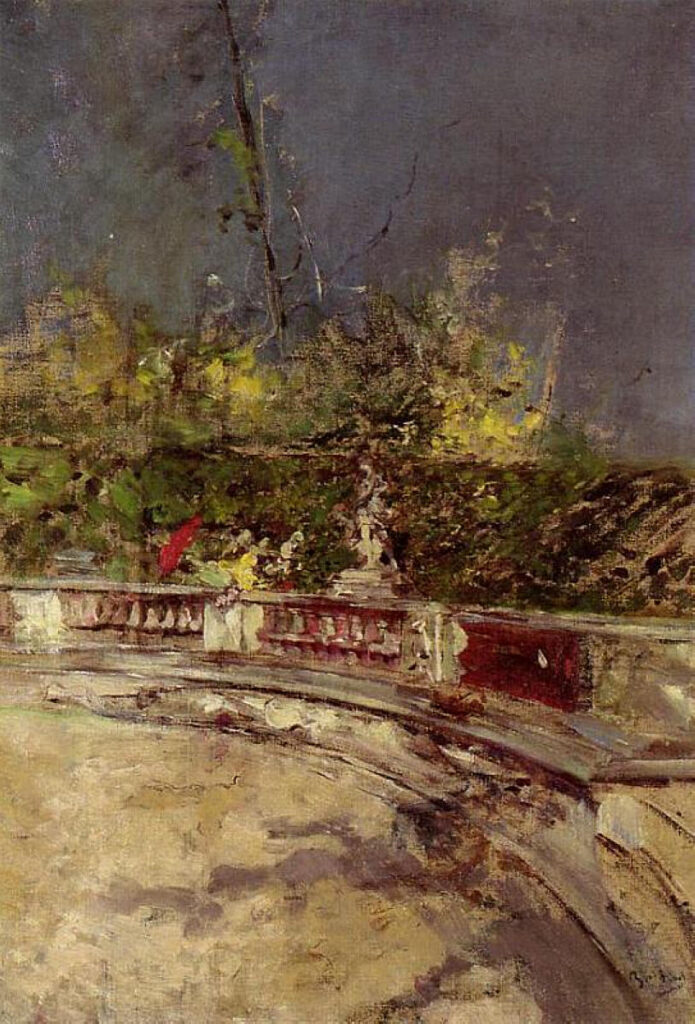 The red umbrella (1872) – Giovanni Boldini Tablo