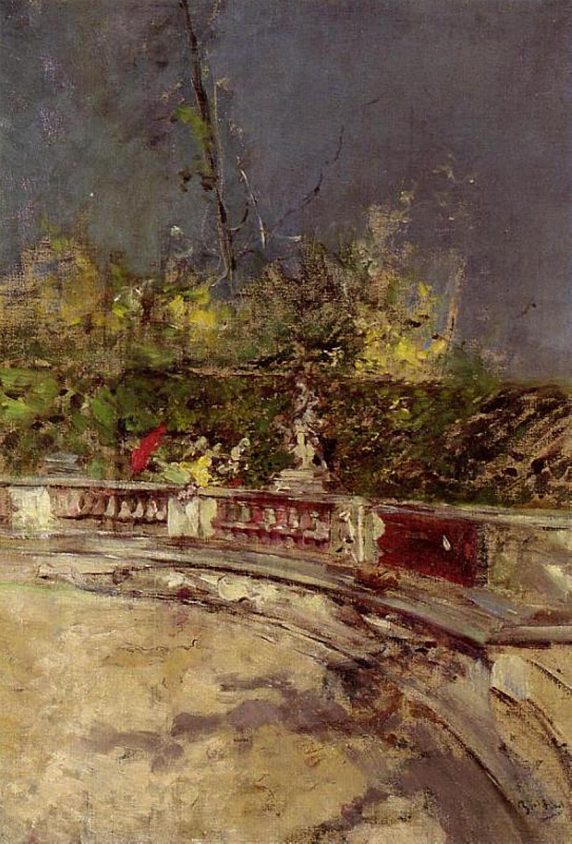 The red umbrella (1872) - Giovanni Boldini Tablo