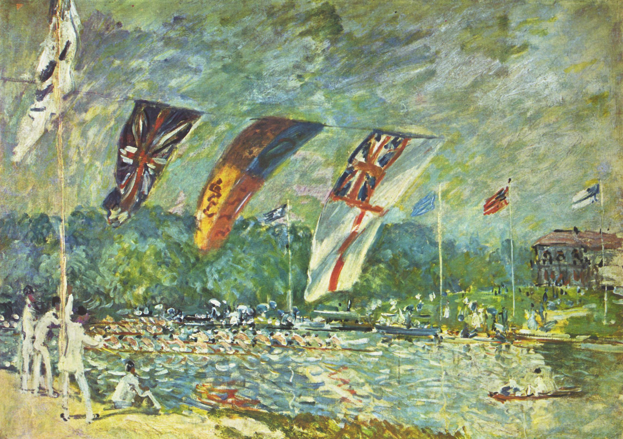 The regattas Moseley (1874) - Alfred Sisley Tablo