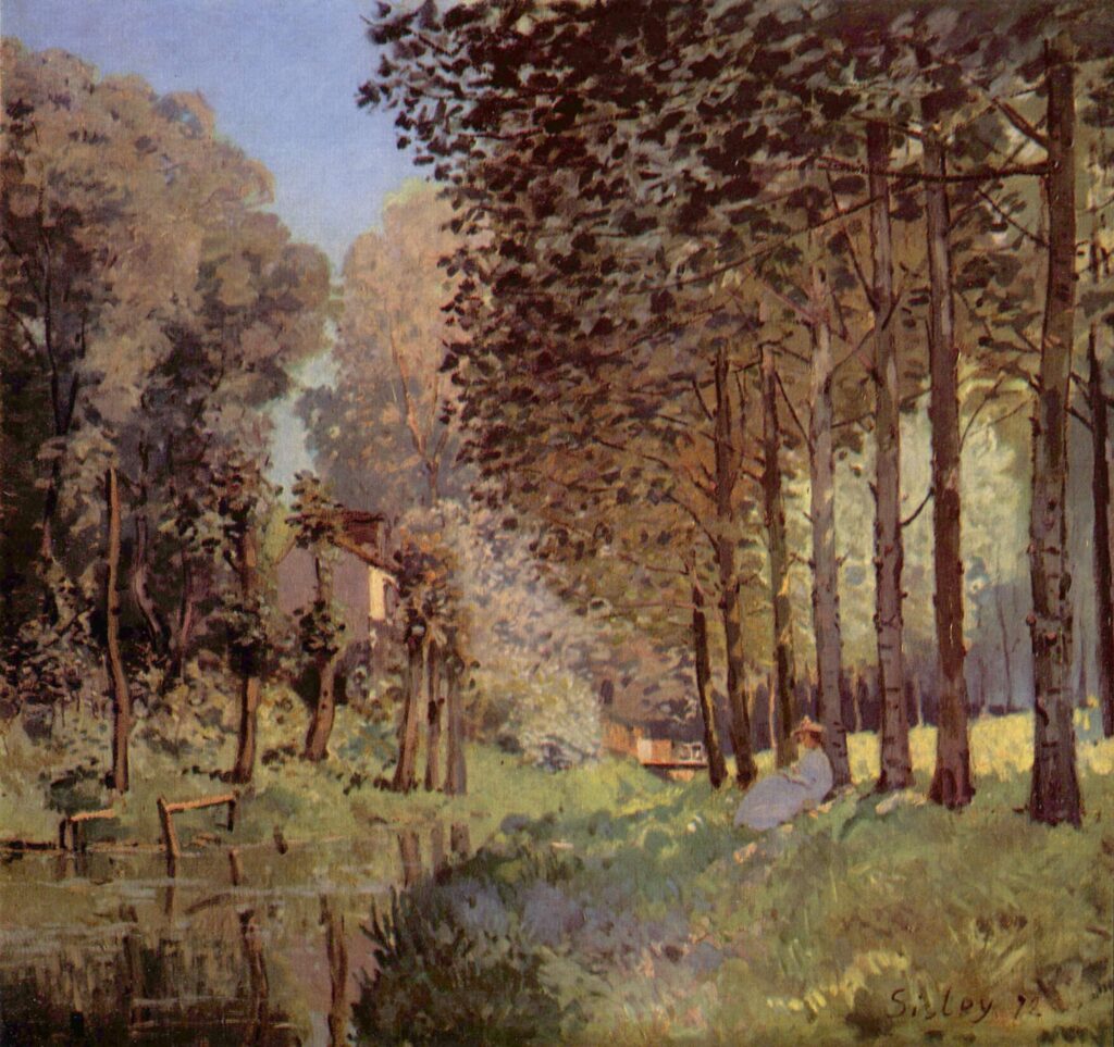 The rest beside d`un Creek (1872) - Alfred Sisley Tablo