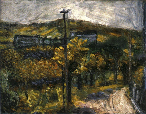 The road (theme from Nussdorf) (1907) - Richard Gerstl Tablo