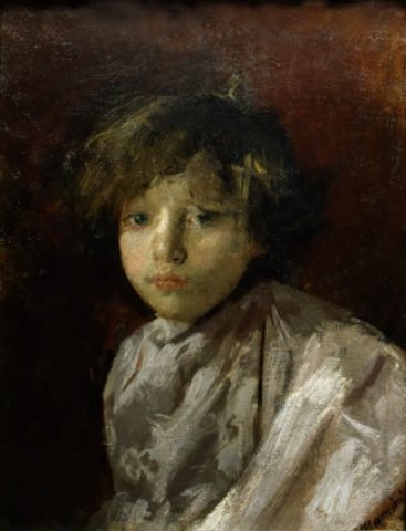 The sickly (1878) - Antonio Mancini Tablo